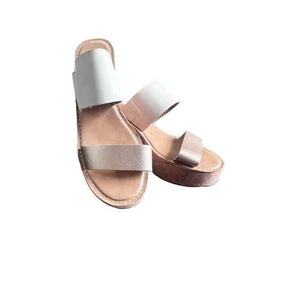 Chinese Laundry Ollie Wedge Sandal Leather Platform Slip On Open Toe Women's 10 - Picture 3 of 8